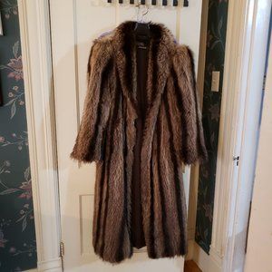 Gorgeous Full Length Raccoon Coat